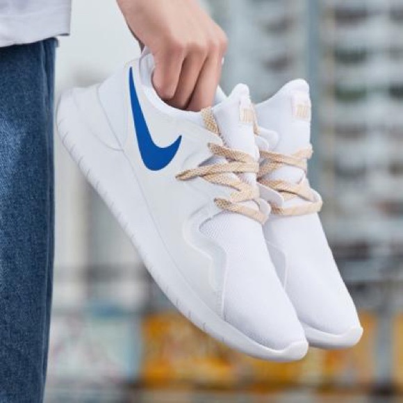 Nike Men's Tessen Running Shoes White / Blue Athletic Sneakers Size 13 - Picture 13 of 13